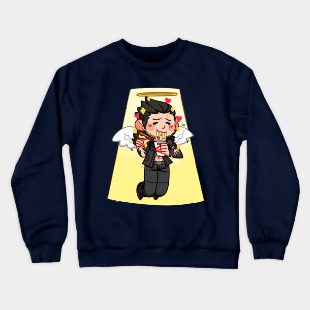 Gladio in Noodle Heaven Crewneck Sweatshirt by VenaCoeurva